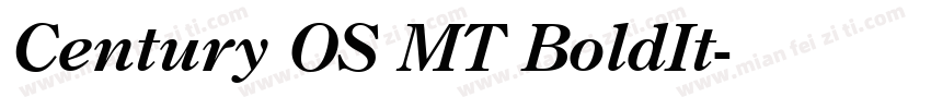 Century OS MT BoldIt字体转换